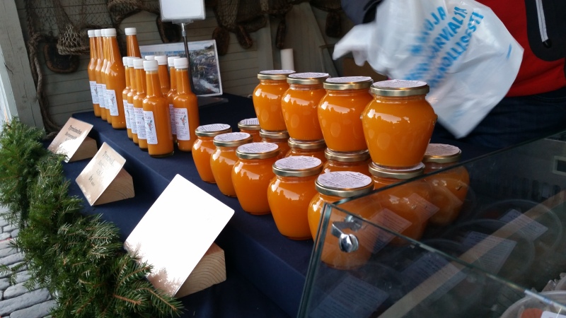 Juice and jam made from Sea buckthorn berries