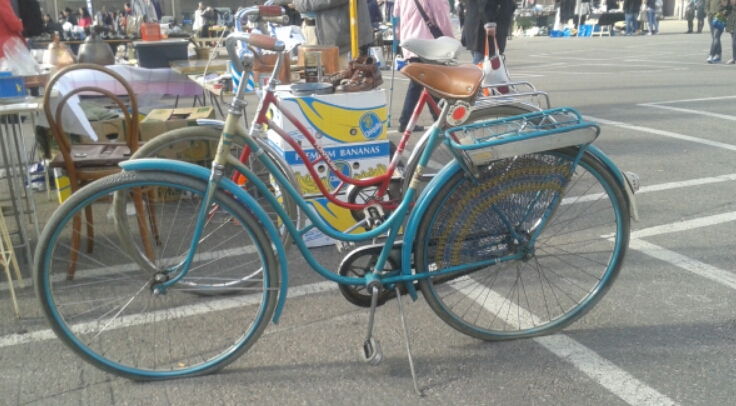 turquoise bicycle